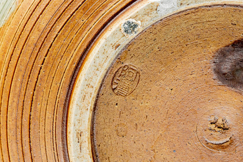 Japanese Mizusashi - Green Hare's Fur Drip-Glazed Fresh Water Container - 1200ml