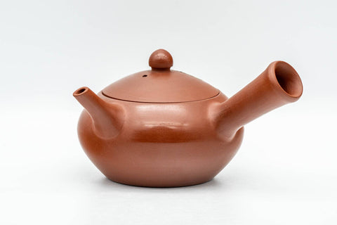 Japanese Tea Set - Glossy Tokoname-yaki Debeso Kyusu Teapot with 5 Yunomi Teacups - Tezumi