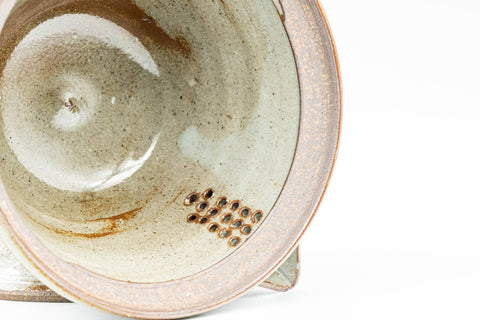 Japanese Kyusu - Chrysanthemum Grey Glazed Kiyomizu-yaki Do-ake Teapot - 200ml - Tezumi