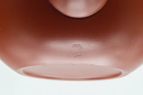 Tezumi — Japanese Tea Set - Kanji Engraved Tokoname-yaki Kyusu Teapot with 5 Yunomi Teacups — closeup of a single piece