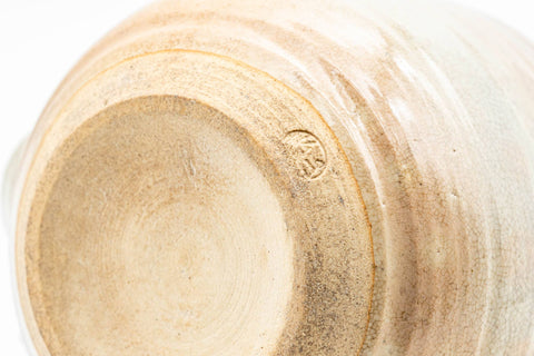 Japanese Kyusu - Beige Pink Spiraling Hagi-yaki Do-ake Teapot - 340ml - Tezumi