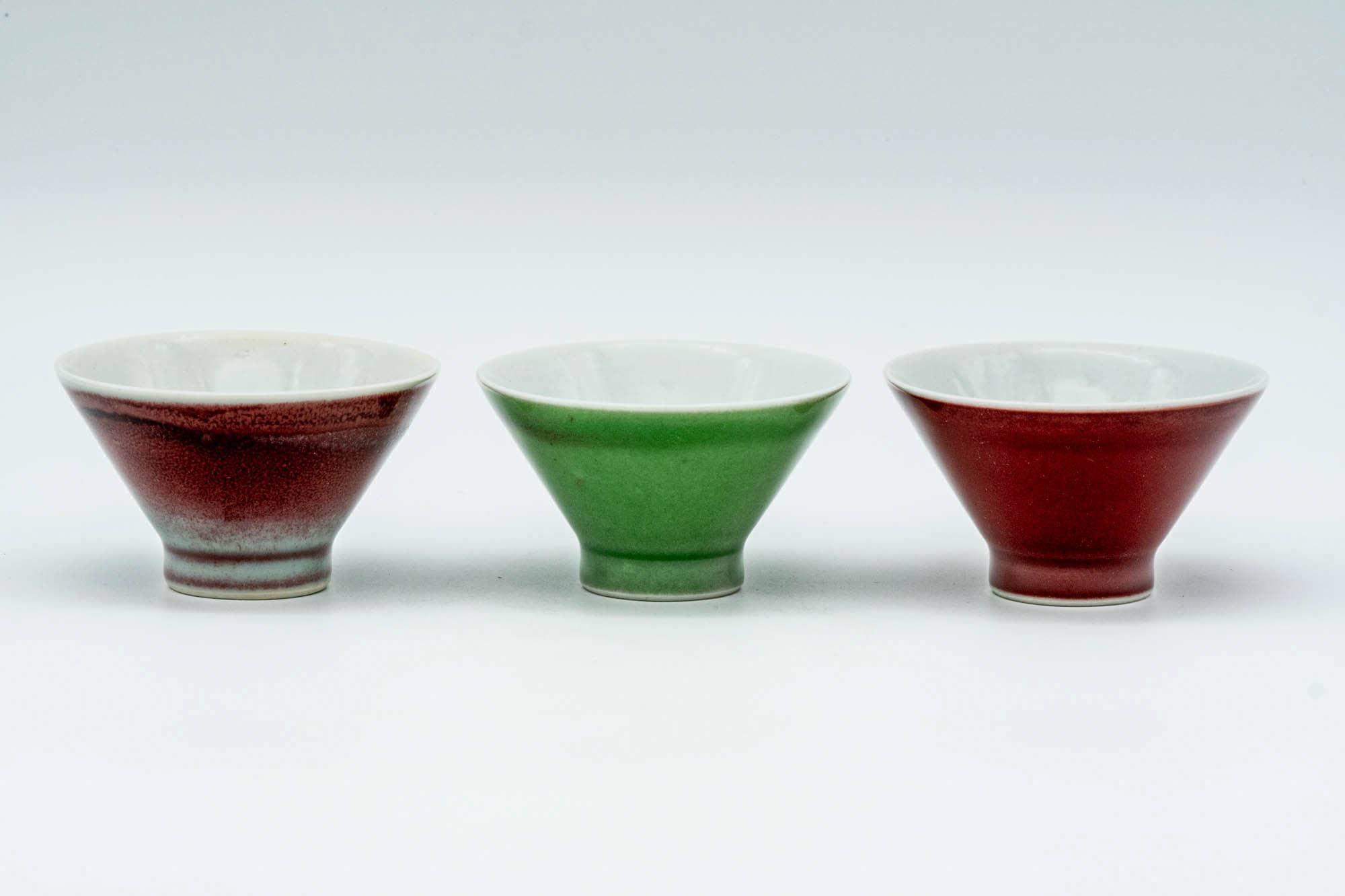 Japanese Tea Set - 朝日焼 Asahi-yaki - Houhin Teapot - Katakuchi Water Cooler - 6 Guinomi Teacups