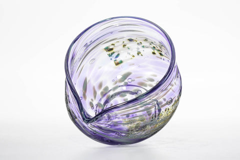 Sora 宙  - Purple Glass Spouted Matcha Bowl - 200ml