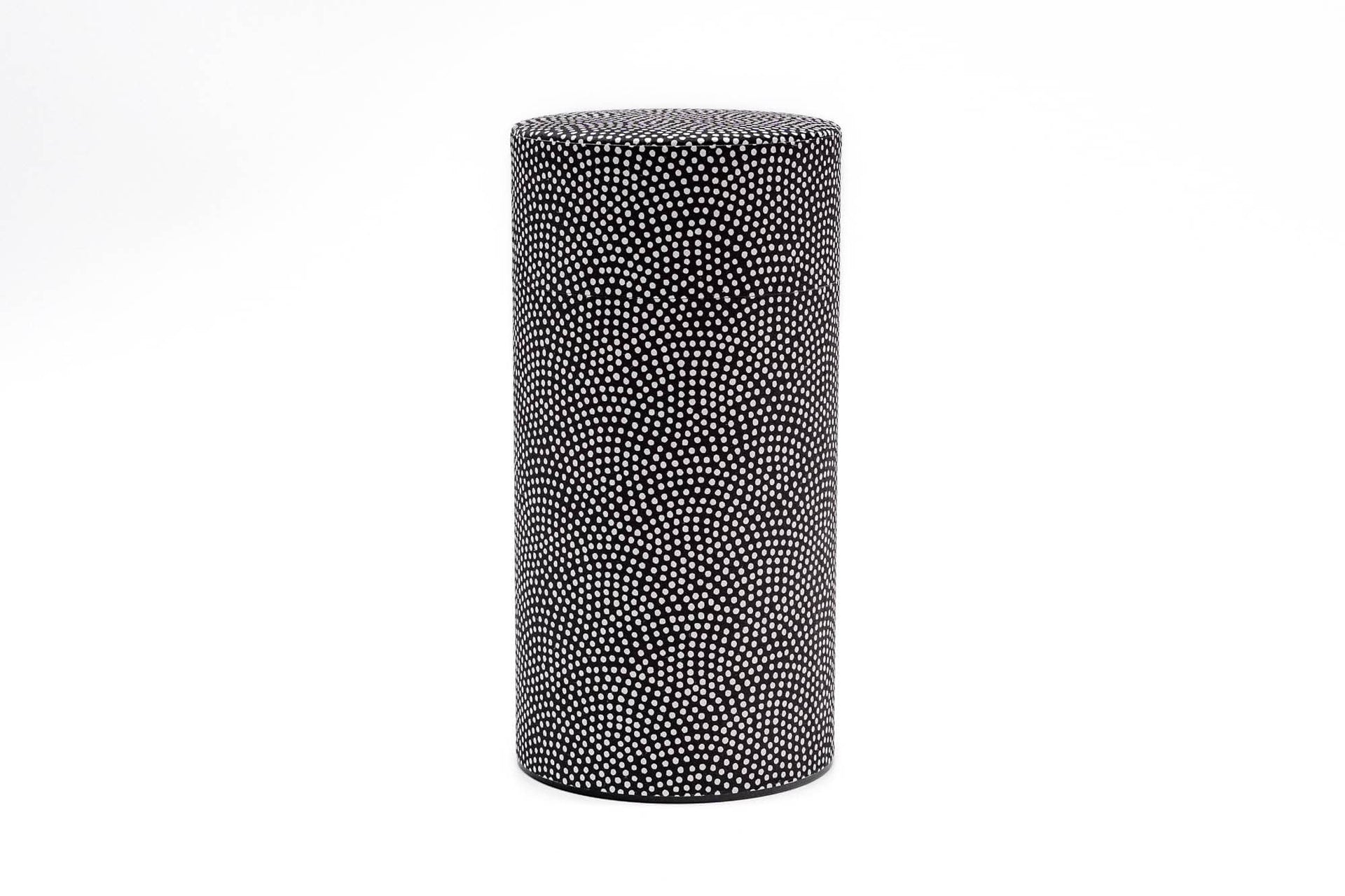 Black White Dot Washi Tea Canister - 200g