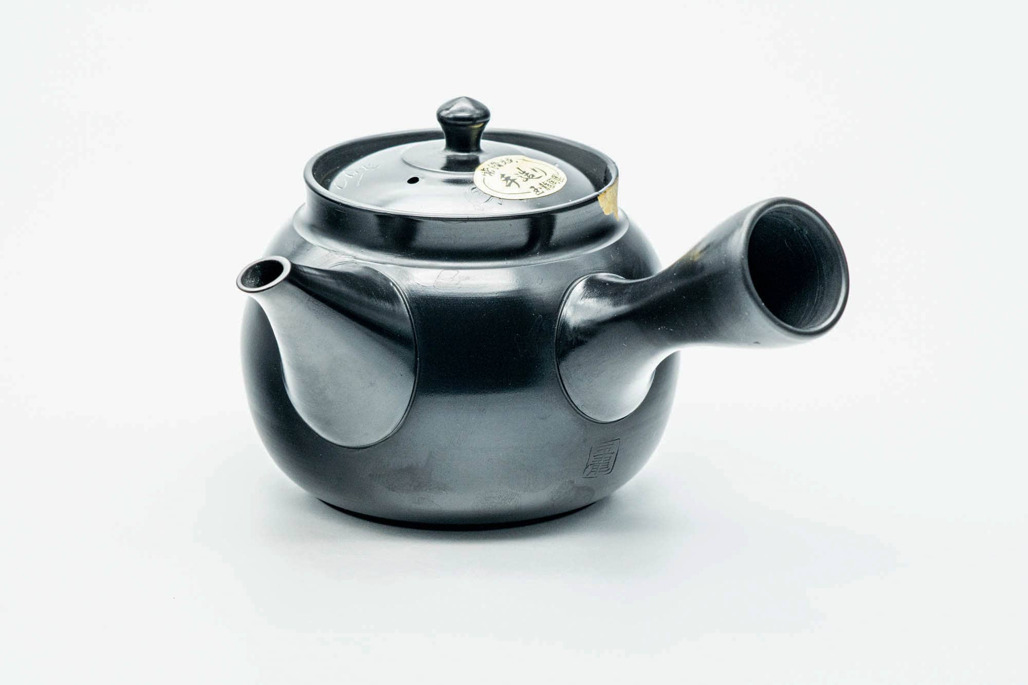 Japanese Kyusu - 玉光 Gyokko Kiln - Black Gold Kintsugi Kurodei Tokoname-yaki Teapot - 220ml