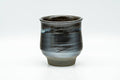 Japanese Teacup - Metallic Black Drip-Glazed Yunomi - 140ml - Tezumi