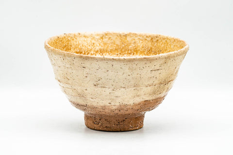 Japanese Matcha Bowl - 大井戸 Beige Biwa-iro Milky Glazed Ido-gata Chawan - 300ml