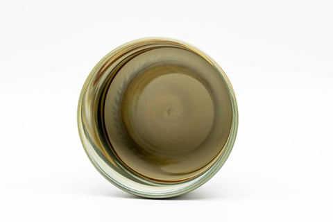 Japanese Teacup - Green Red Yellow Marbled Nerikomi Tokoname-yaki Yunomi - 120ml