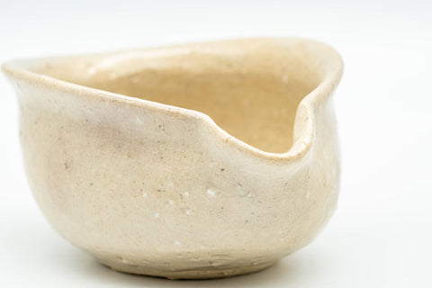 Japanese Katakuchi - Beige Water Cooler Yuzamashi with Tea Saucer - 100ml - Tezumi