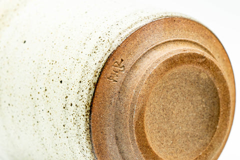 Japanese Teacup - Sage Green Black Speckled Yunomi - 150ml