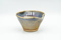 Japanese Tea Set - Green Purple Drip-Glazed Houhin Teapot with Katakuchi Water Cooler and 5 Yunomi Teacups - single yunomi teacup with bluish glazed interior