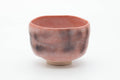 Tezumi — Japanese Matcha Bowl - Red Black Glazed Aka-raku Chawan - 500ml — front view from another angle