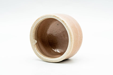 Japanese Teacup - Pink Glazed Thumb-Indented Guinomi - 60ml