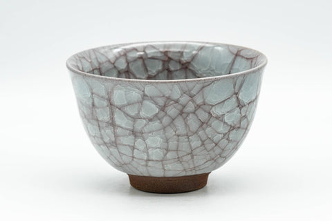 Japanese Teacup - 橘吉 Tachikichi - Grey Snowflake Glazed Yunomi - 140ml