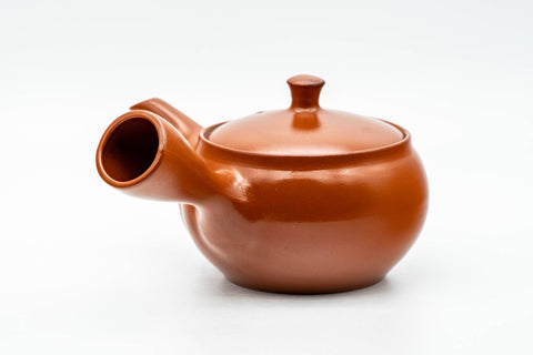 Japanese Kyusu - Classic Red Shudei Tokoname-yaki Mesh Teapot - 290ml - Tezumi