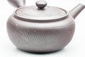 Tezumi — Japanese Kyusu - Engraved Banko-yaki Obi-ami 360 Strainer Teapot - 325ml — closeup of the base