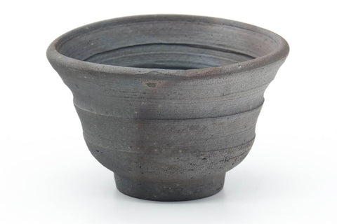 Tezumi — Japanese Teacups - Pair of Earthy Wabi Yunomi - 80ml — top-down view of the interior