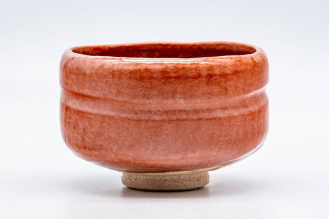 Japanese Matcha Bowl - 佐々木松楽 Sasaki Shoraku - 松楽窯 Shoraku Kiln - Kōjitsu Aka-raku Chawan - 350ml