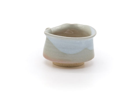 Tezumi — Japanese Katakuchi - Hagi-yaki Yuzamashi Water Cooler - 280ml — top-down view of the interior