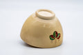Tezumi — Japanese Matcha Bowl - Chrysanthemum Decorated Kyo-yaki Chawan - 300ml — top-down view of the interior