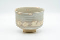 Tezumi — Japanese Matcha Bowl - 香雲 Miyagawa Kouun - Wave Engraved Kyo-yaki Dojimari-gata Chawan - 350ml — front view