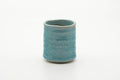 Tezumi — Japanese Teacup - Large Spiraling Teal Glazed Yunomi - 250ml — front view
