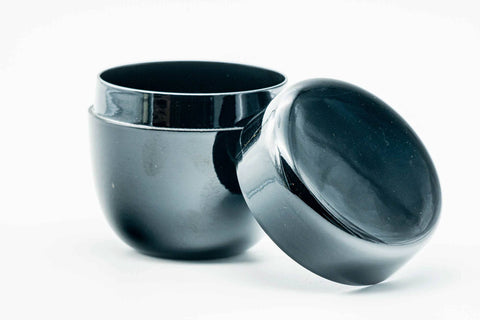 Japanese Natsume - Large Black Lacquer Matcha Tea Caddy - 110ml