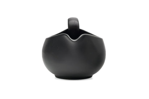 Black Tokoname-yaki Rear-Handled Yuzamashi - 320ml