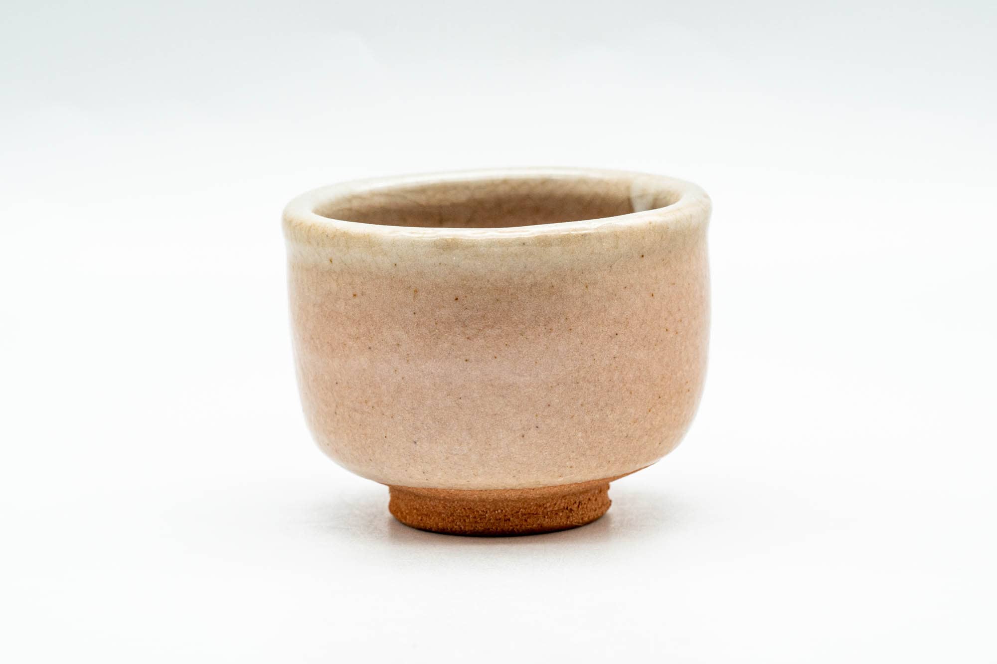 Japanese Teacup - Pink Glazed Thumb-Indented Guinomi - 60ml