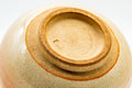 Japanese Teacup - Tsubaki Kiln Beige White Glazed Hagi-yaki Yunomi - 140ml - base view showing the foot ring