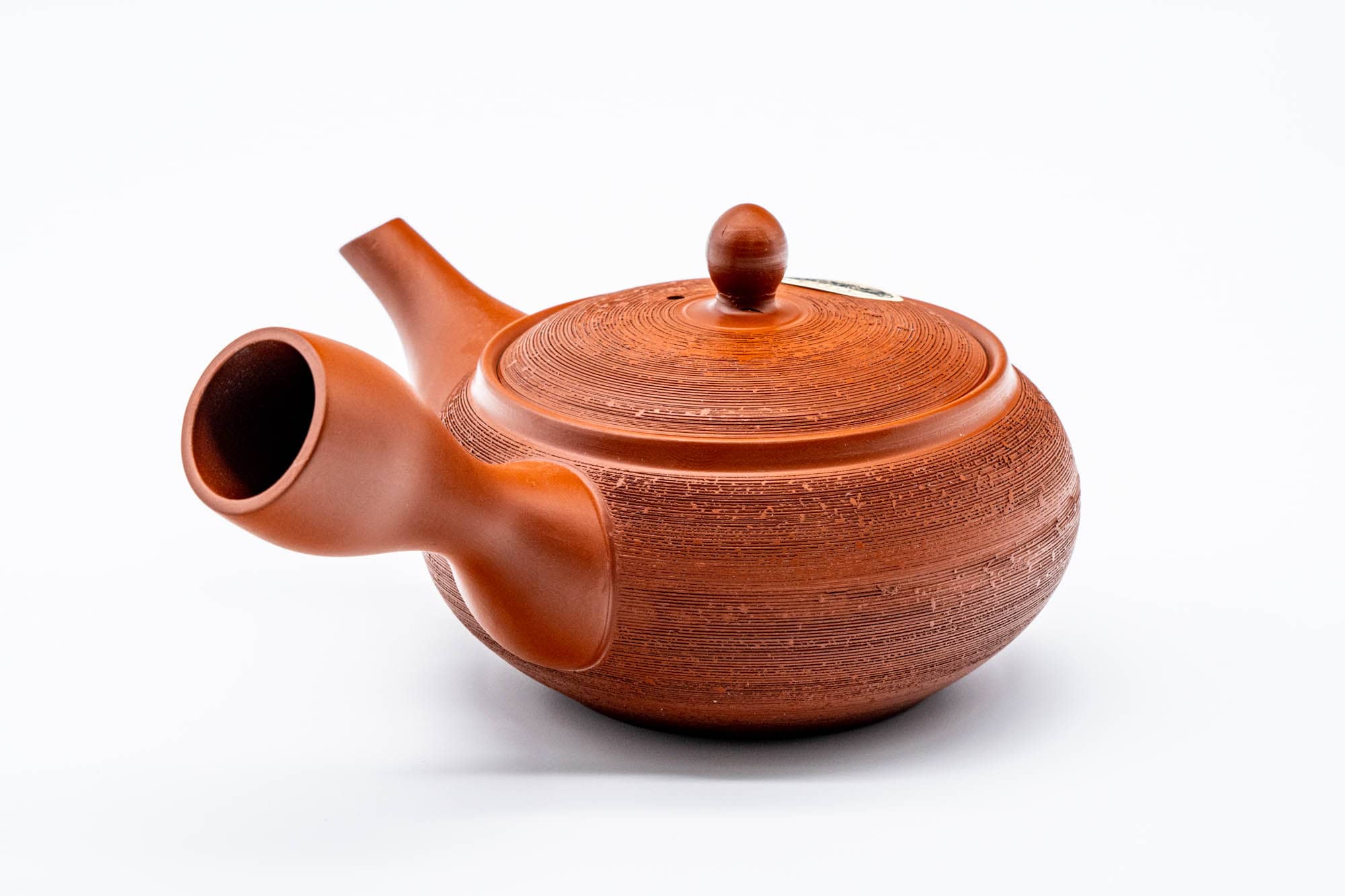 Japanese Kyusu - 春秋 Shunju Kiln - Matsukawa Pine Bark Textured Tokoname-yaki Teapot - 320ml