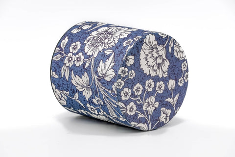 Blue White Floral Florentine Metal Tea Canister - 100g