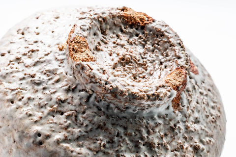 Japanese Matcha Bowl - 兼田佳炎 Kaneda Keien - Milky Glazed Hagi-yaki Chawan - 500ml