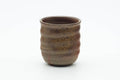 Tezumi — Japanese Teacup - Ash Glazed Spiraling Bizen-yaki Yunomi - 100ml — front view