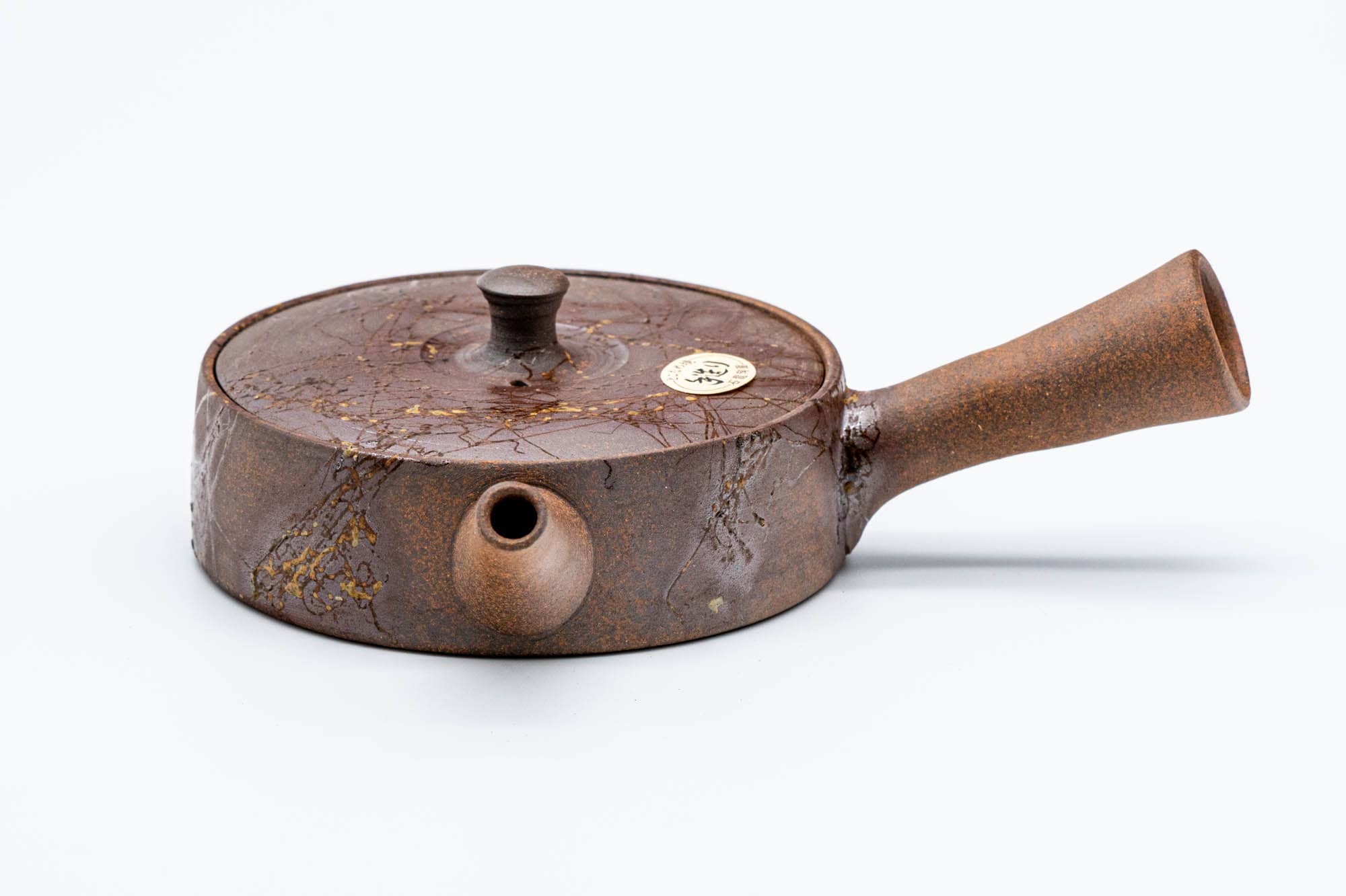 Japanese Kyusu - 石龍窯 Sekiryu Kiln - Mogake Seaweed Yakishime Tokoname-yaki Teapot - 110ml