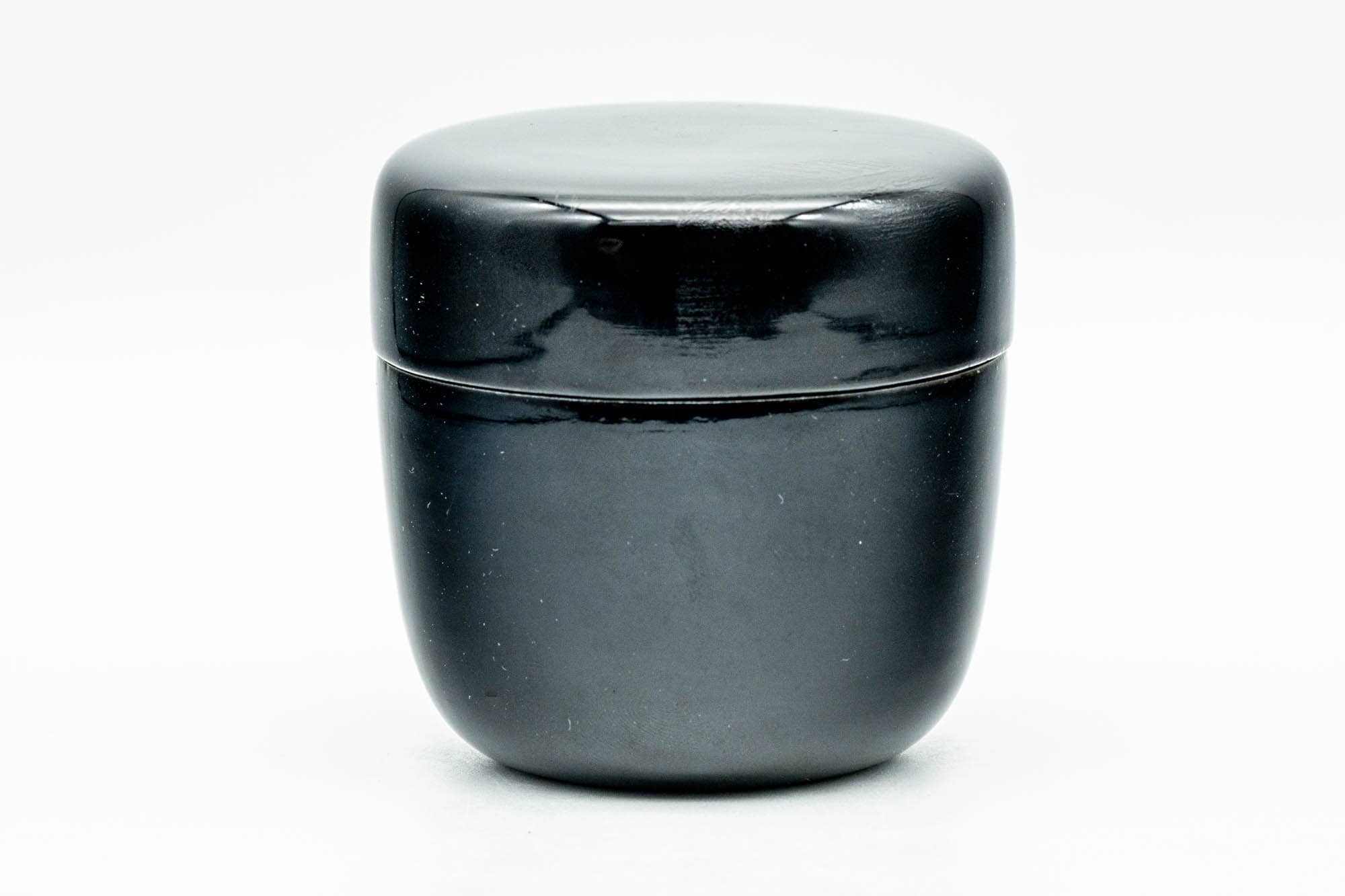 Japanese Natsume - Black Urushi Lacquer Matcha Tea Caddy - 80ml