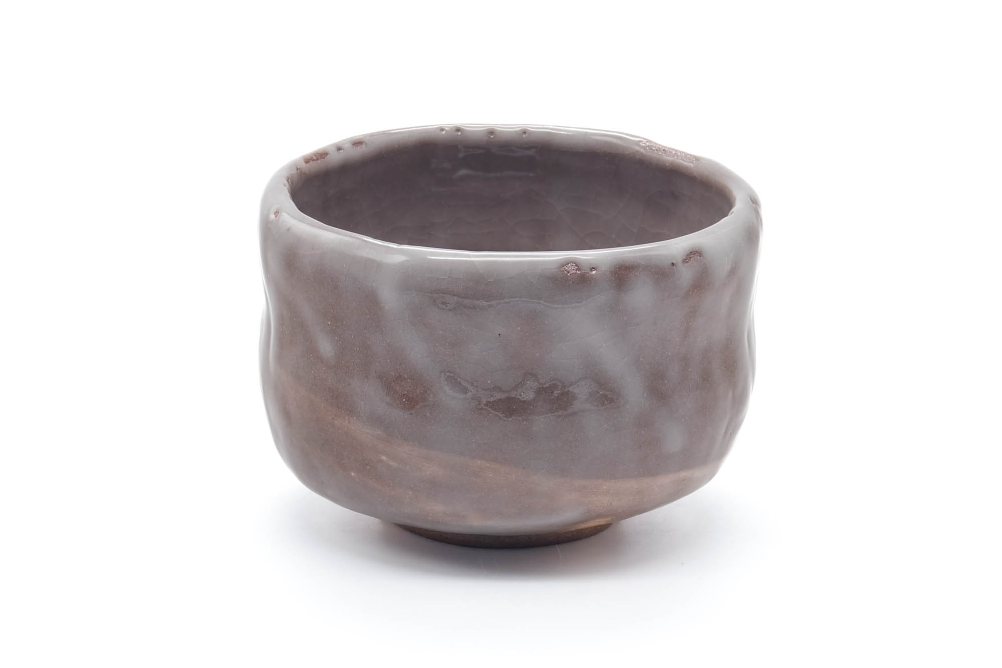 Japanese Matcha Bowl - Beige Milky Glazed Handformed Mino-yaki Chawan - 500ml