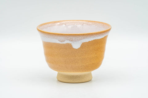 Japanese Teacup - Beige White Inner-Glazed Hagi-yaki Yunomi - 90ml - Tezumi
