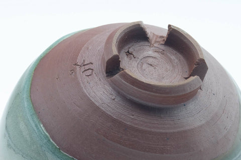 Japanese Matcha Bowl - Kintsugi Green Celadon Glazed Chawan - 300ml
