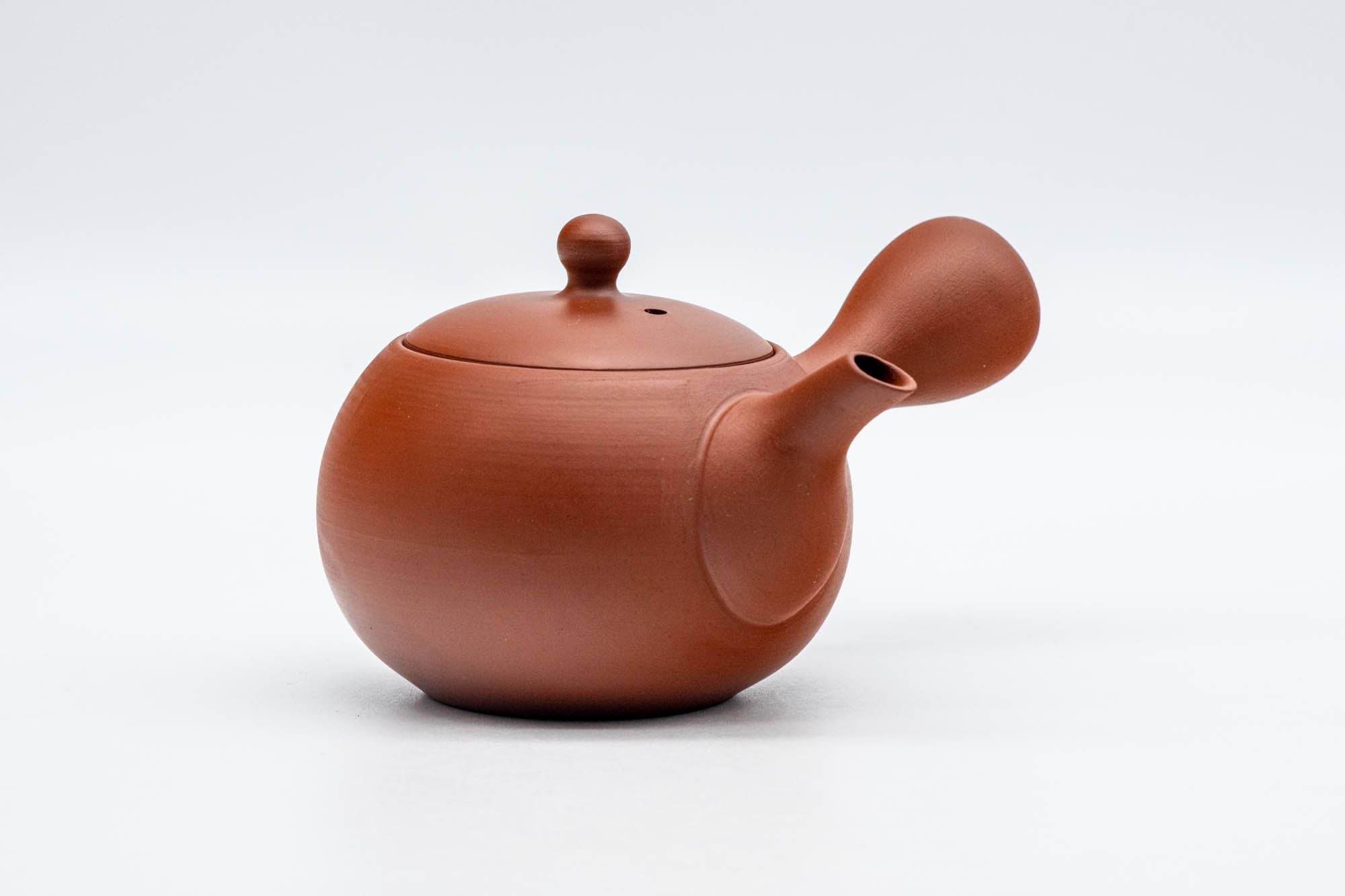 Japanese Kyusu Jinsui Kiln Red Shudei Tokoname Yaki Ceramic Teapot - Thumbnail 5