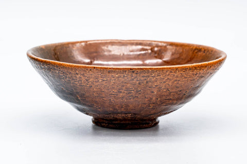 Orange Candy Glazed Raku Summer Chawan