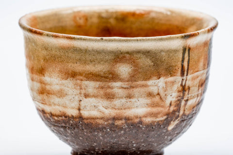 Japanese Teacup - Earthy Brown Glazed Hagi-yaki Yunomi - 160ml
