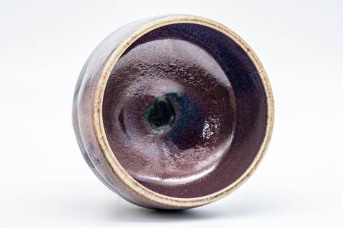 Japanese Matcha Bowl - 龍山 Tatsuyama - 里山窯 Satoyama Kiln - Yohen Cinnabar Glazed Chawan - 400ml