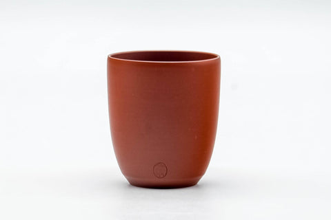 Japanese Teacup - Smooth Red Shudei Tokoname-yaki Yunomi - 120ml