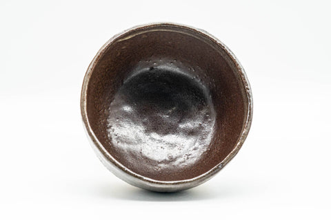 Japanese Matcha Bowl - 久 Matte Brown Textured Wabi-Sabi Chawan - 300ml