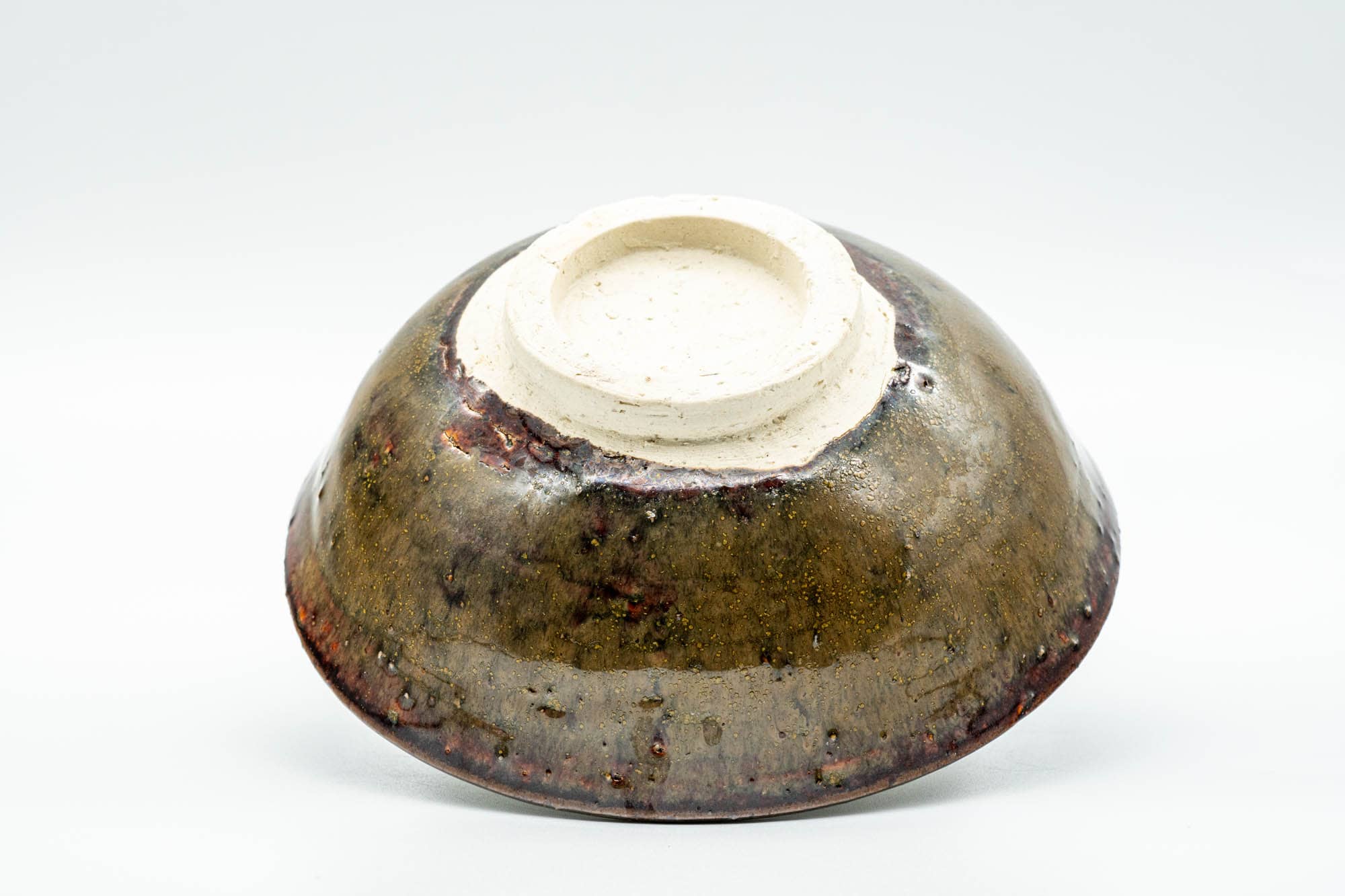 Japanese Matcha Bowl - Small Brown Glazed Textured Chawan - 150ml
