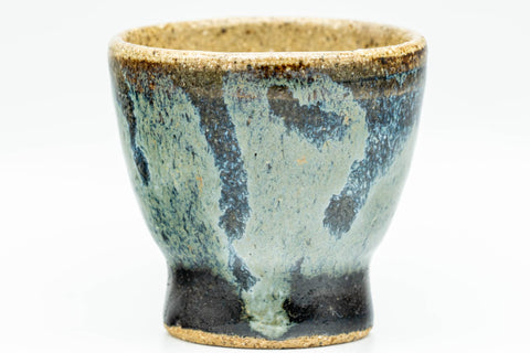 Japanese Teacup - Blue-Green Drip-Glazed Guinomi - 35ml