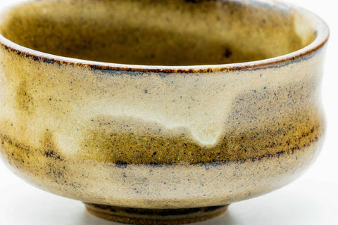Japanese Matcha Bowl - Beige Drip-Glazed Doji-maru Chawan - 250ml