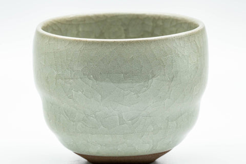 Japanese Teacup - Sage Green Celadon Snowflake Glazed Yunomi - 220ml