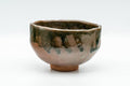 Tezumi — Japanese Matcha Bowl - Brown Green Drip-Glazed Wabi-Sabi Chawan - 300ml — front view